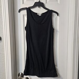 Enza Costa Black Sleeveless Tank Top